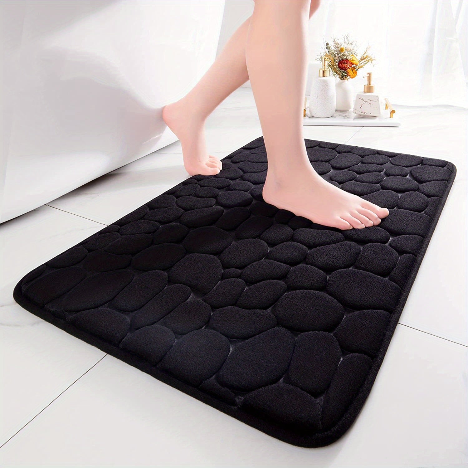 Memory Foam Badeværelsestæppe – Ultra Absorberende og Komfortabel