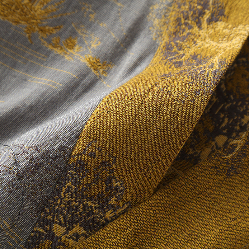 Åndbar retro kimono-badekåbe med bælte til kvinder