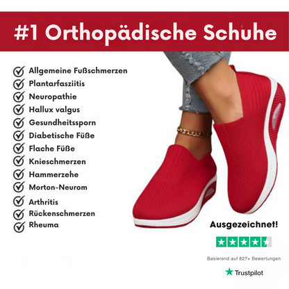 Dame Slip On Støttende Hævede Sneakers