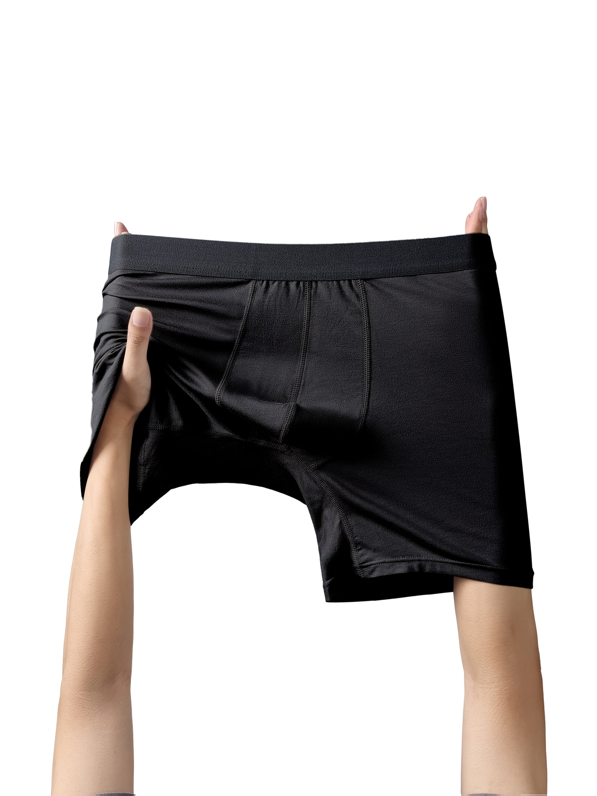 Herrers boxershorts i bambusfiber med mellemhøj talje - Fugttransporterende, åndbart undertøj