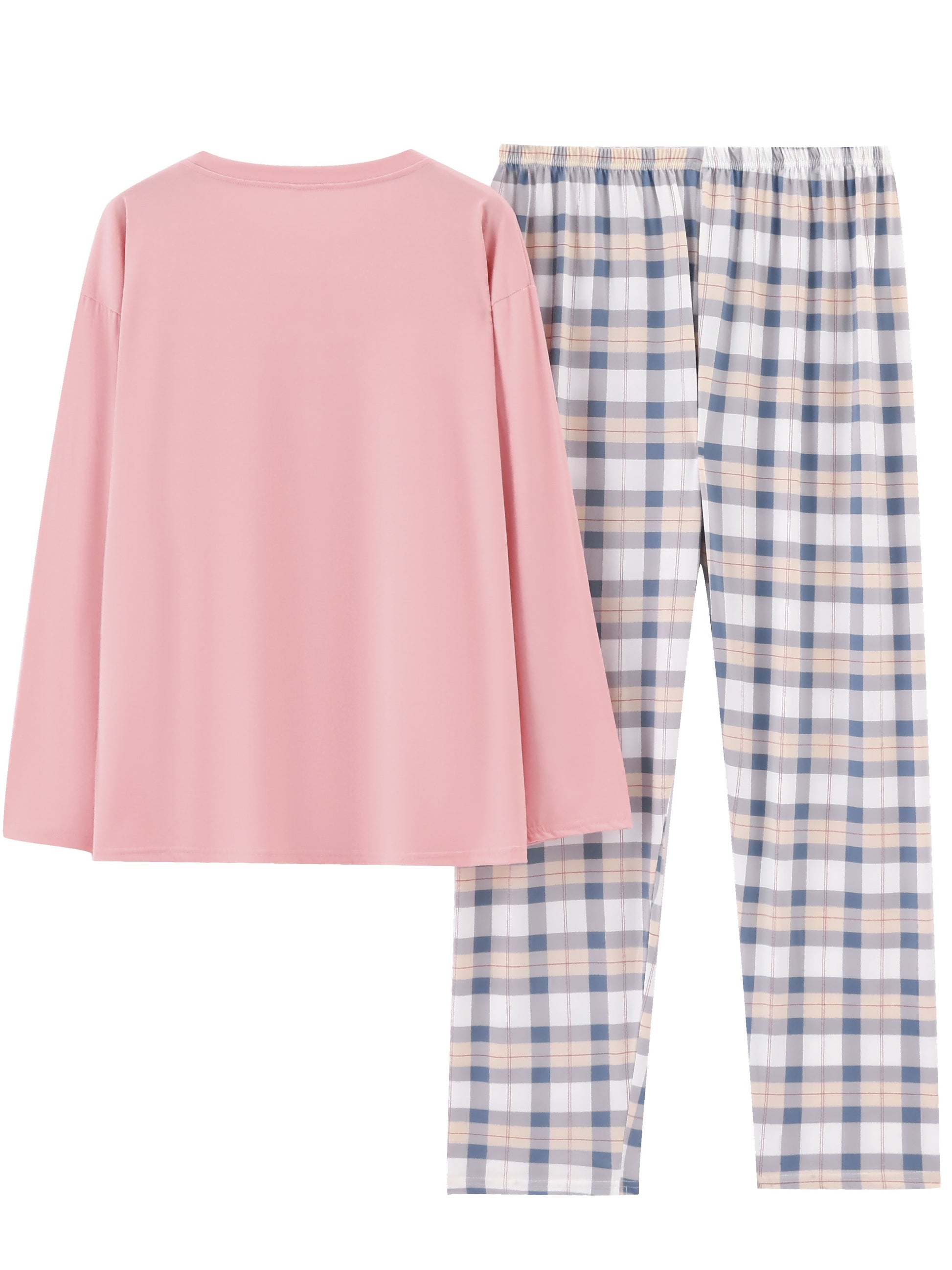 Lang pyjamas med tern – Åndbart nattøj til hyggeaftener