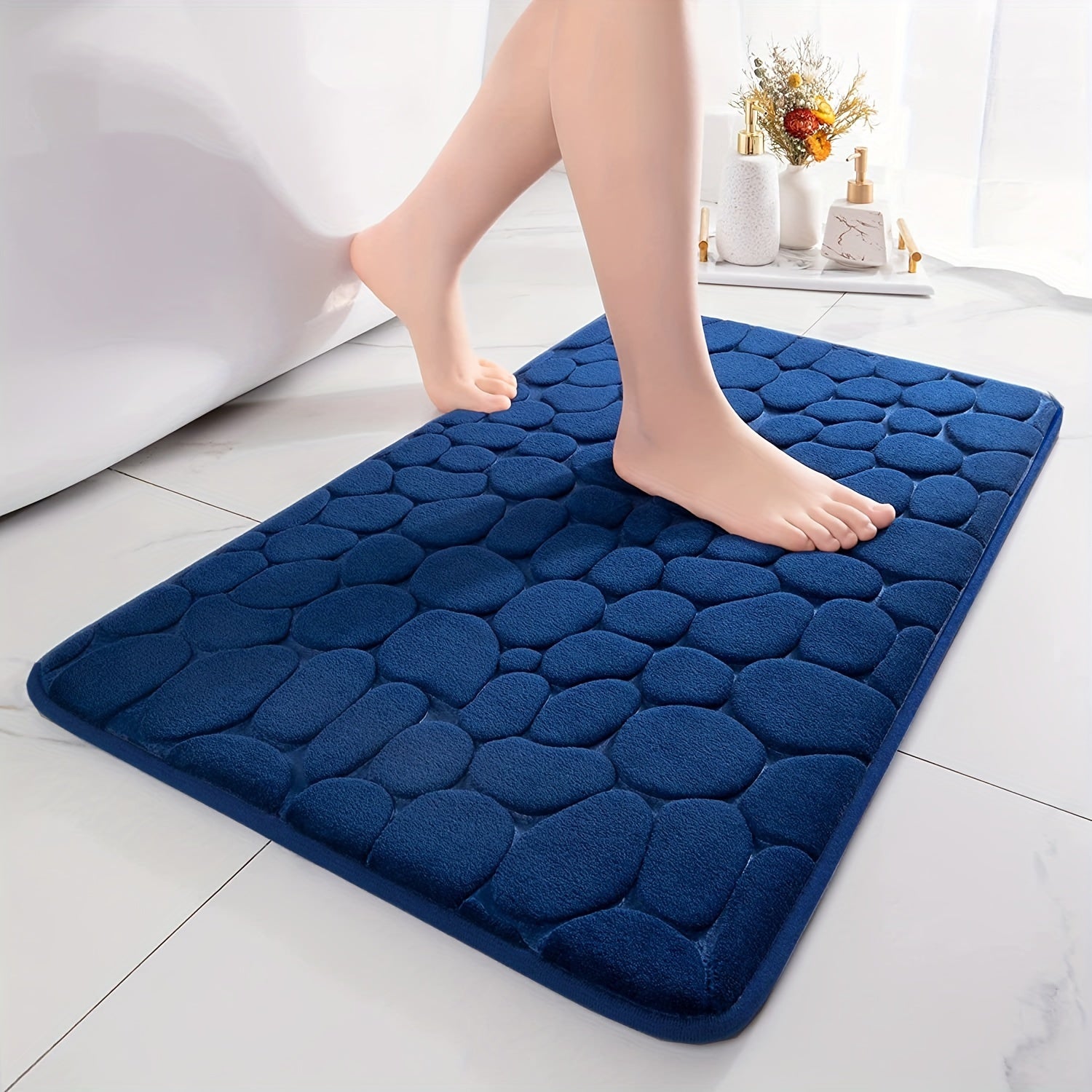 Memory Foam Badeværelsestæppe – Ultra Absorberende og Komfortabel