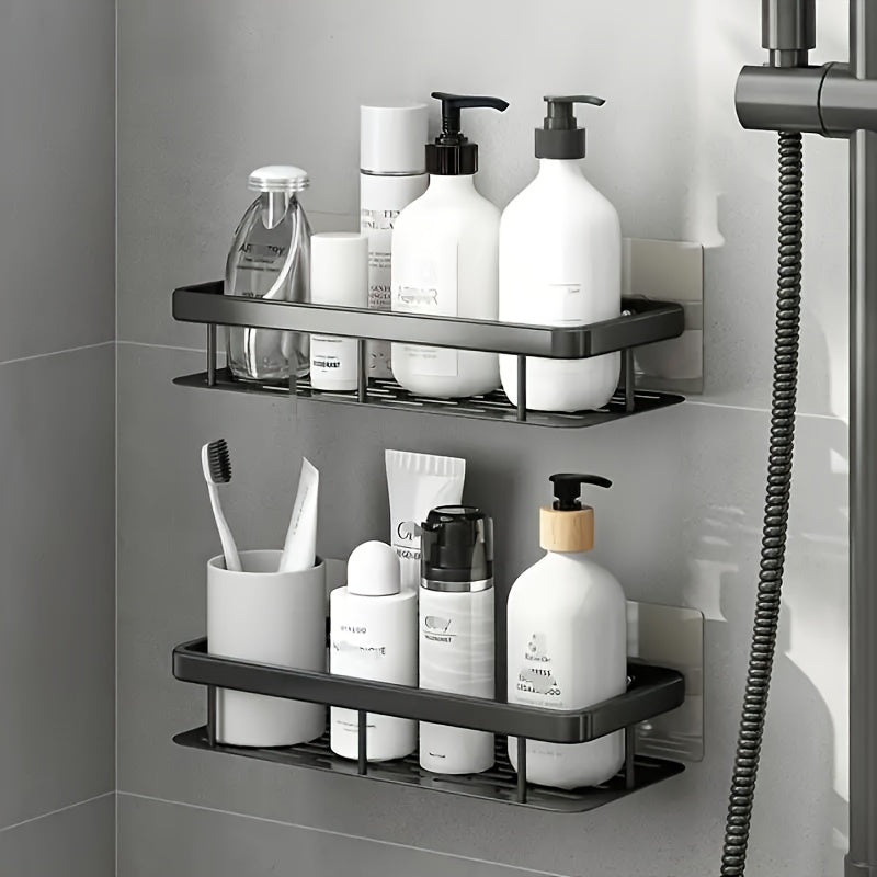 Opbevaringshylde til Shampoo & Sæbe – Moderne Design uden Skruer