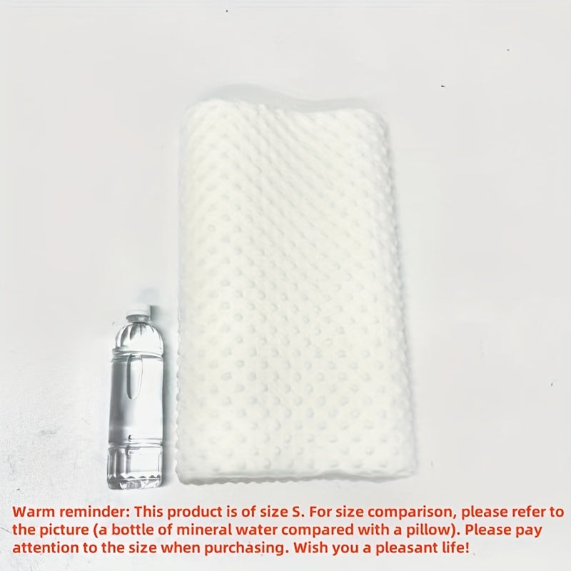 Wave Line Memory Foam-pude - Langsomt reboundende ergonomisk konturdesign, hypoallergenisk hvid pude til nakke- og rygstøtte