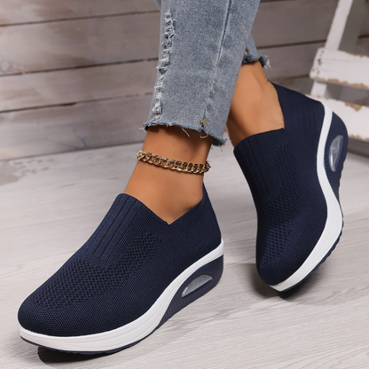 Dame Slip On Støttende Hævede Sneakers