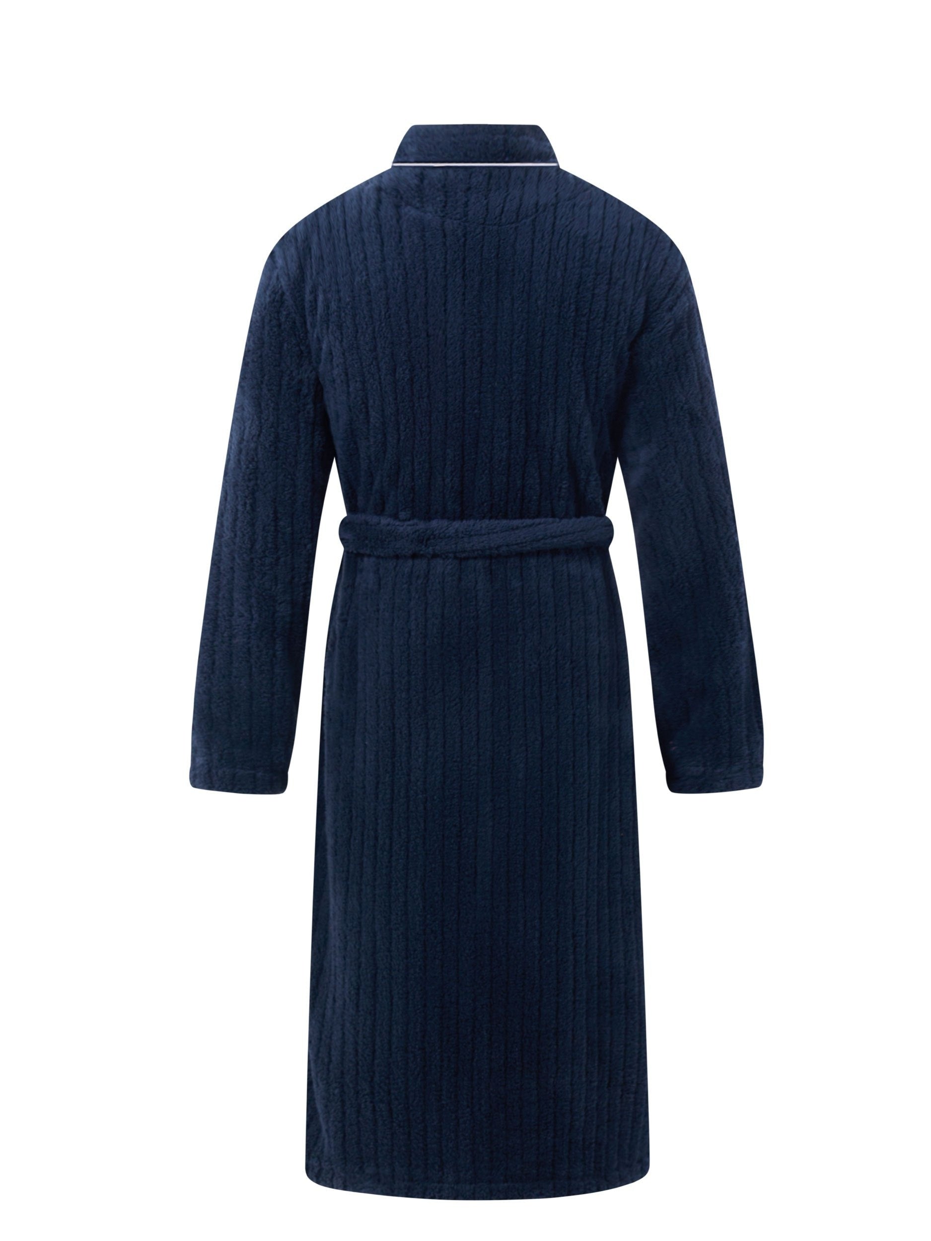 Herre Badekåbe i Navy Velour – Klassisk Komfort