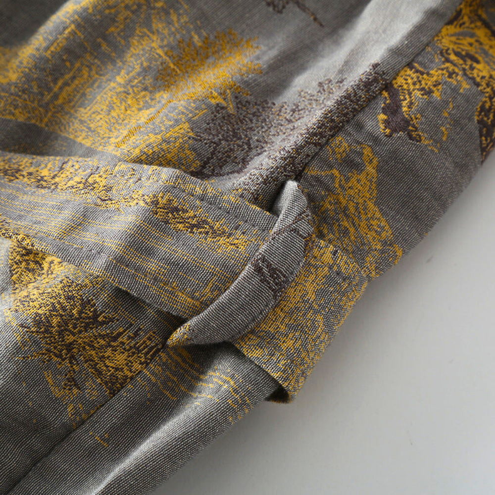 Luksuriøs kimono badekåbe i bomuld med tidløs elegant stil