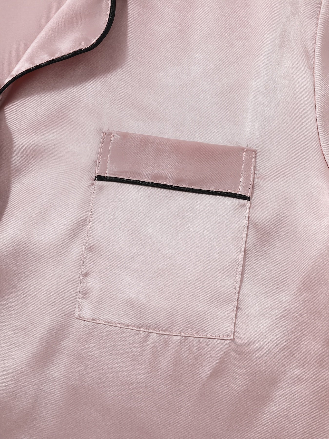 Satin Pyjamasæt Kort Ærme Dame – Let & Silkefølelse