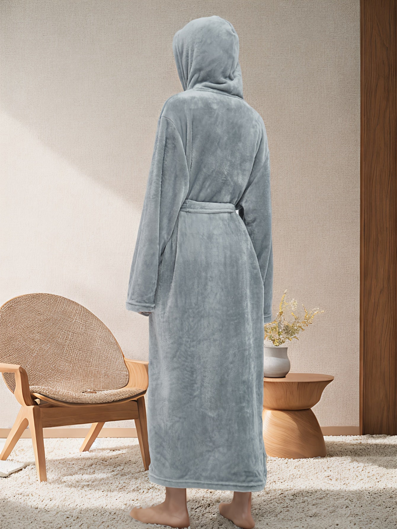 Blød Fleece Badekåbe Dame – Komfortabel & Varm Hjemmekåbe