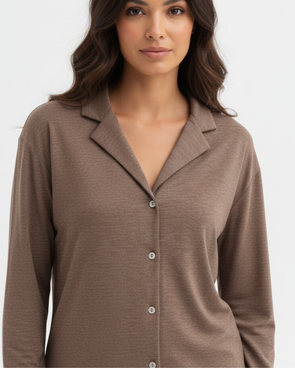 Kvinders brun lang pyjamas