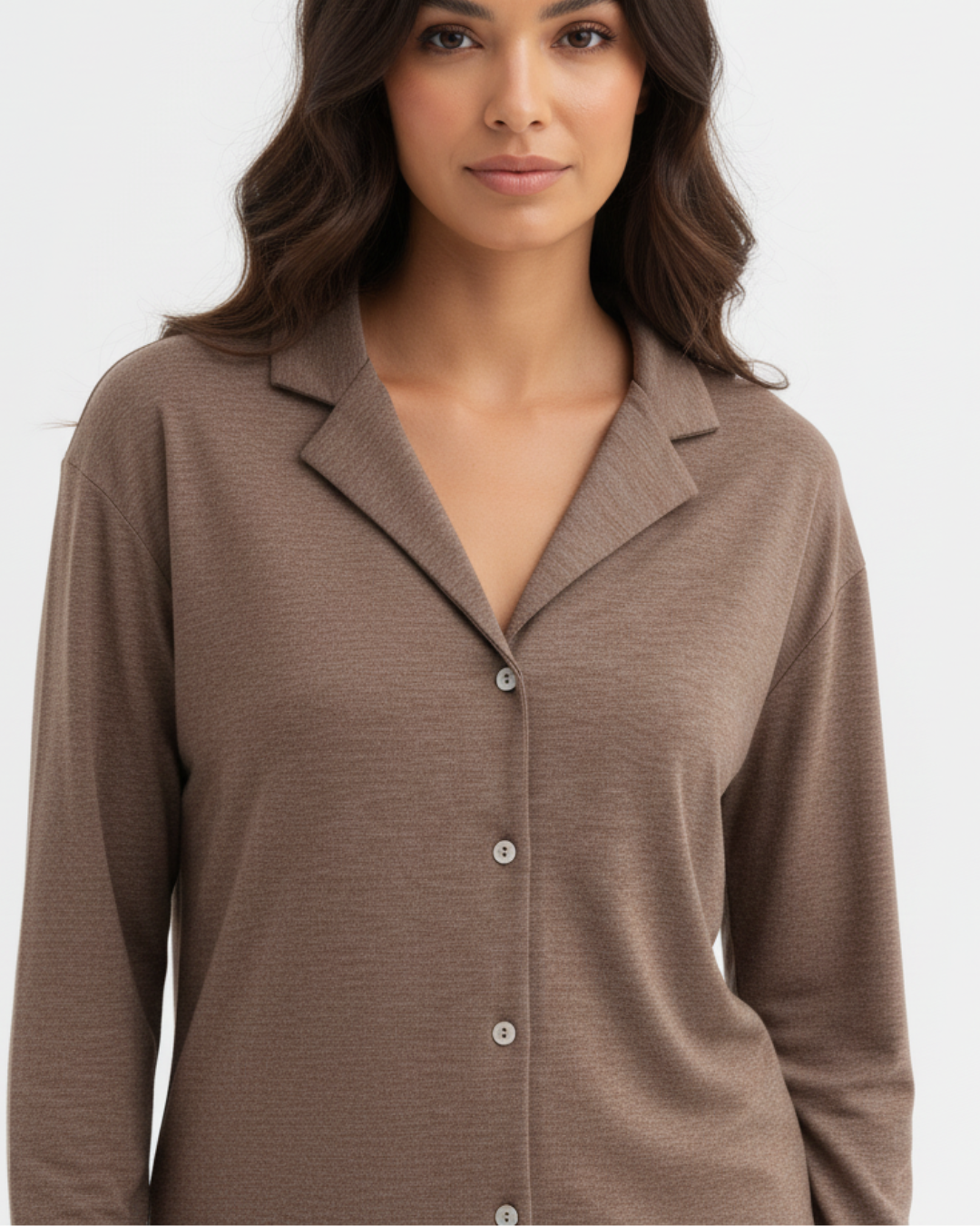 Kvinders brun lang pyjamas