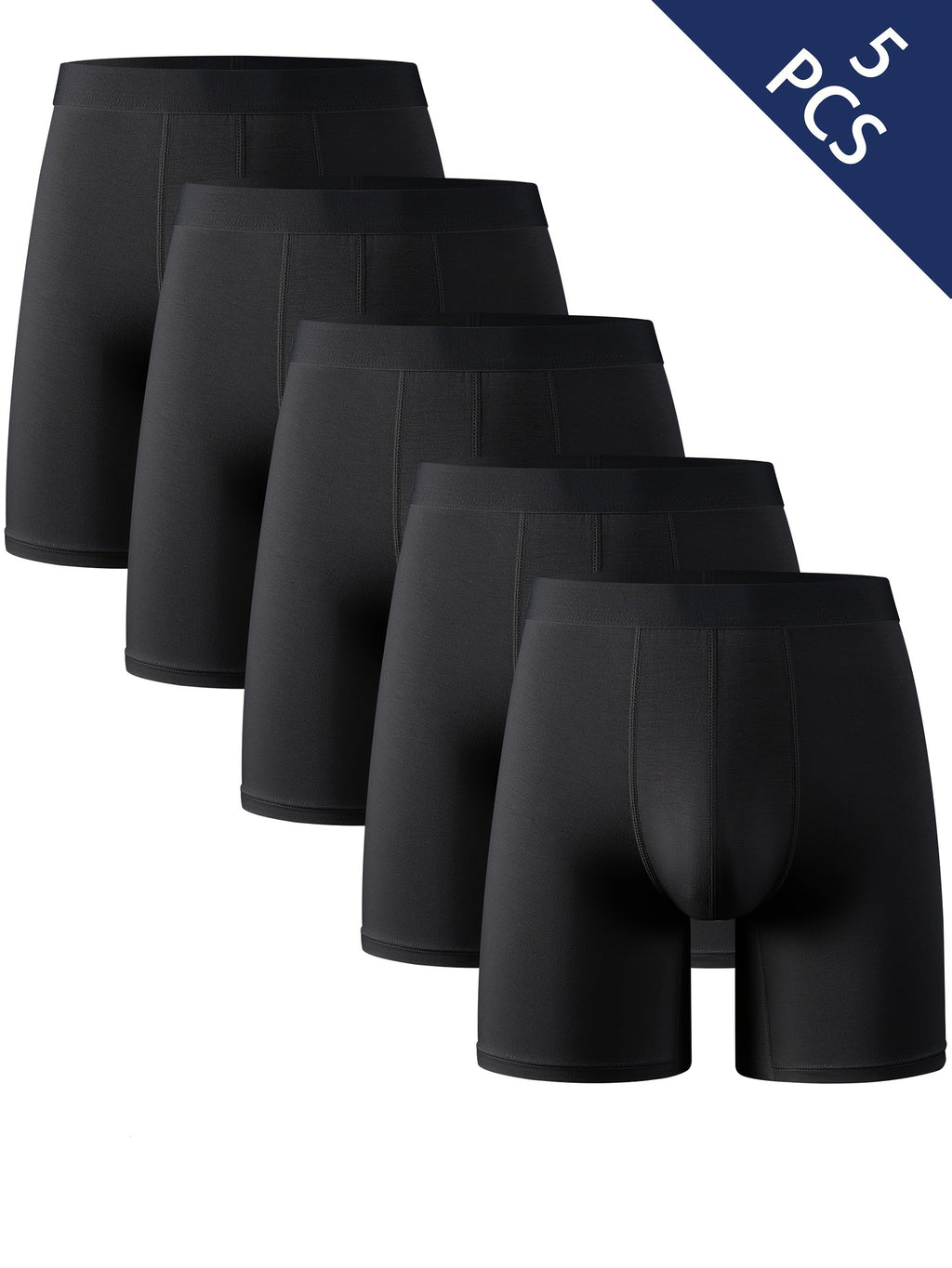 Herrers boxershorts i bambusfiber med mellemhøj talje - Fugttransporterende, åndbart undertøj