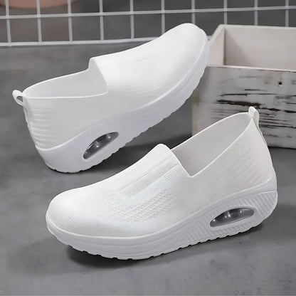 Dame Slip On Støttende Hævede Sneakers