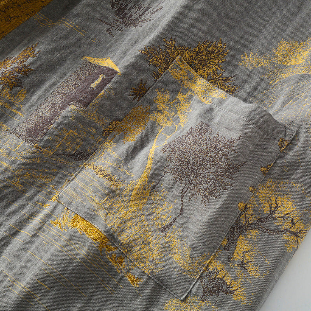 Luksuriøs kimono badekåbe i bomuld med tidløs elegant stil
