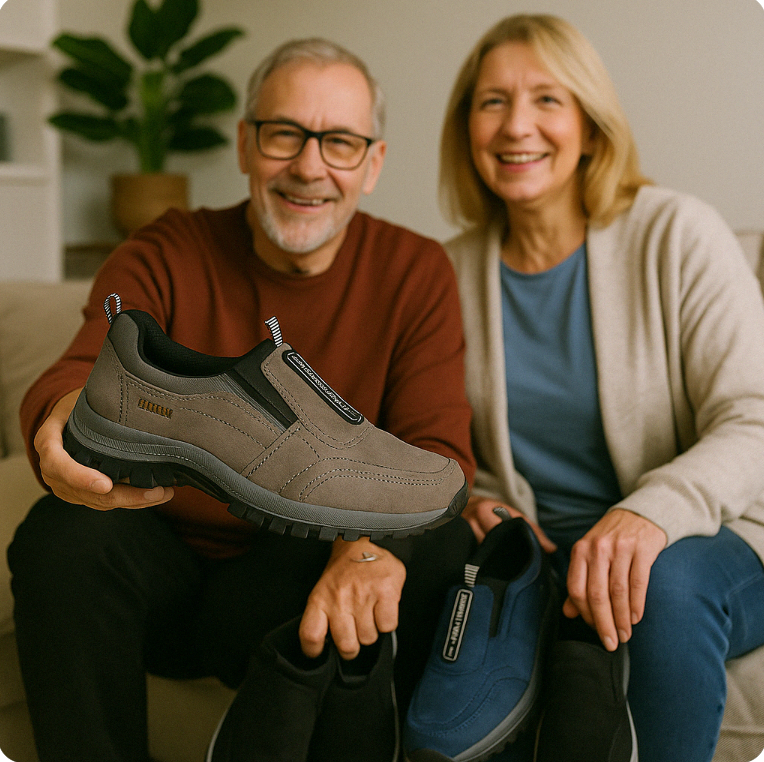 Unisex Premium Ortopædiske Komfort Vandresko – Smertelindring, Støtte