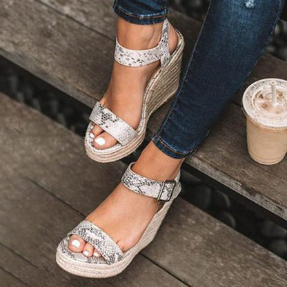 Dame Trendy Ruskind Kilehæls Sandaler