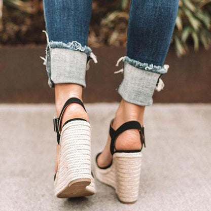 Dame Trendy Ruskind Kilehæls Sandaler