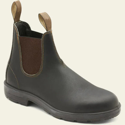 Mænds Læder Chelsea Støvler - Skridsikker Gummisal - Slip-On Komfort