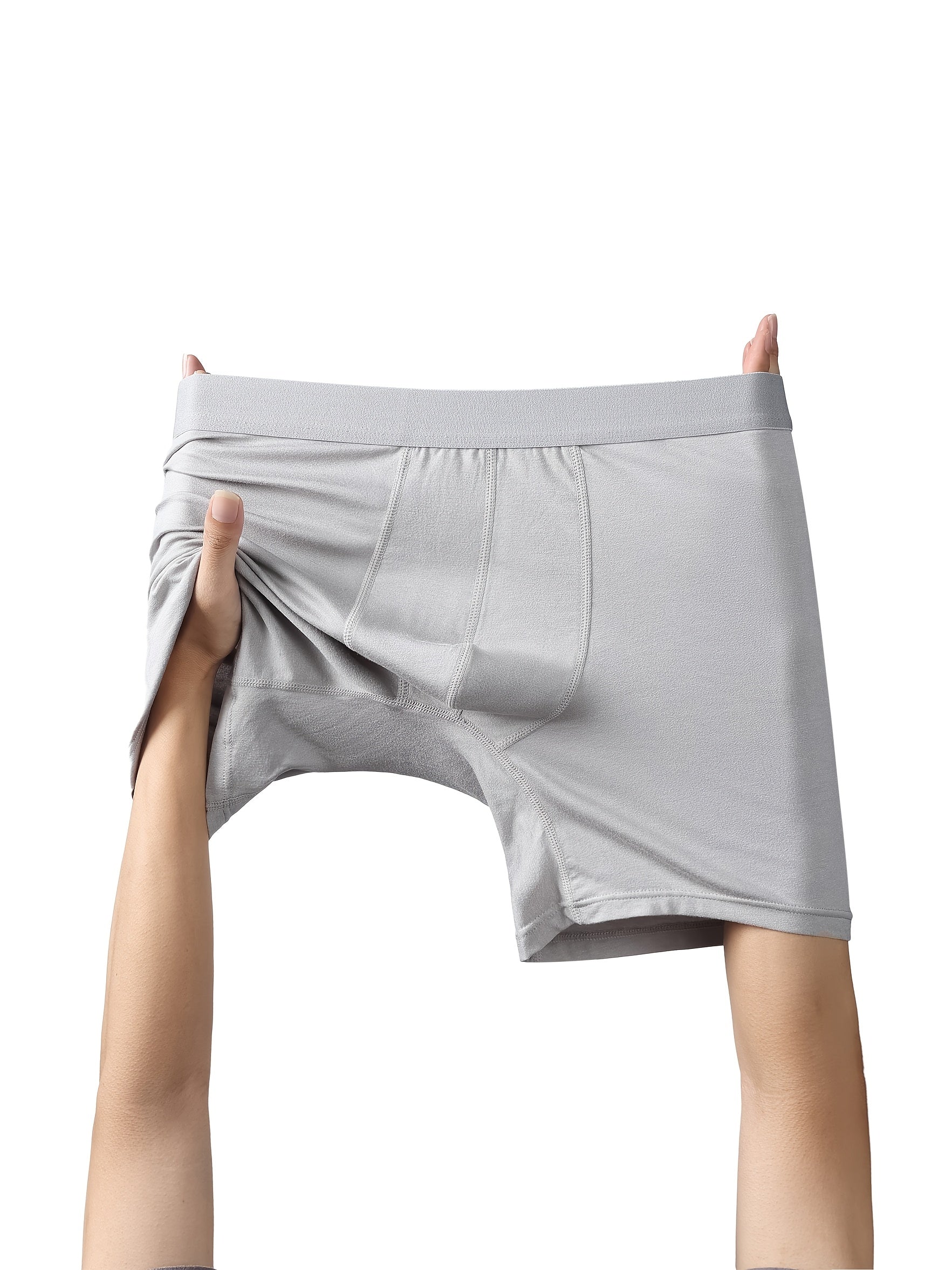Herrers boxershorts i bambusfiber med mellemhøj talje - Fugttransporterende, åndbart undertøj