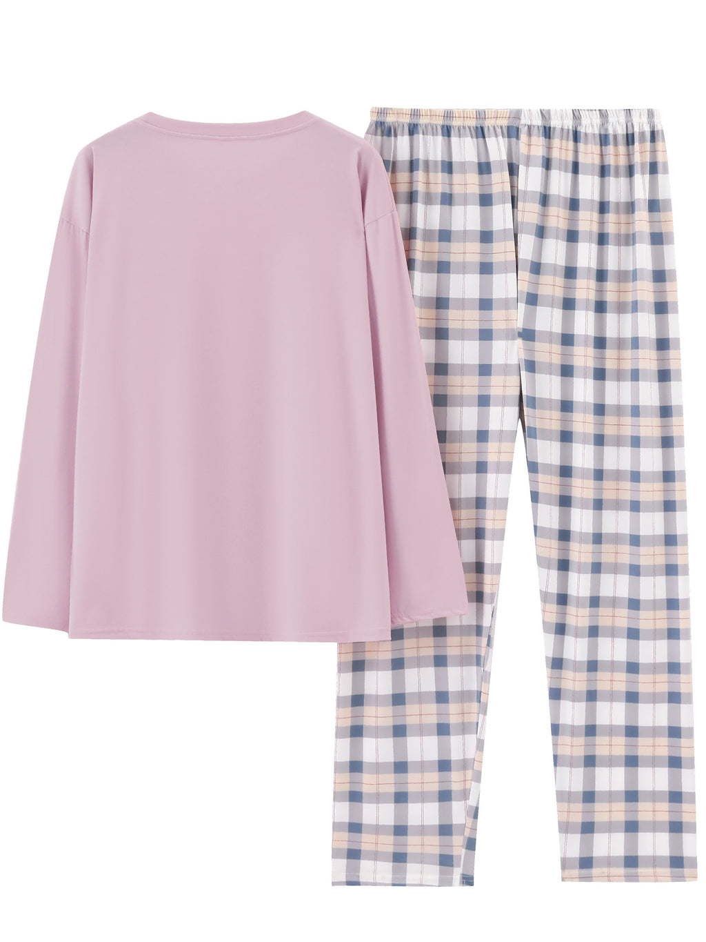 Lang pyjamas med tern – Åndbart nattøj til hyggeaftener