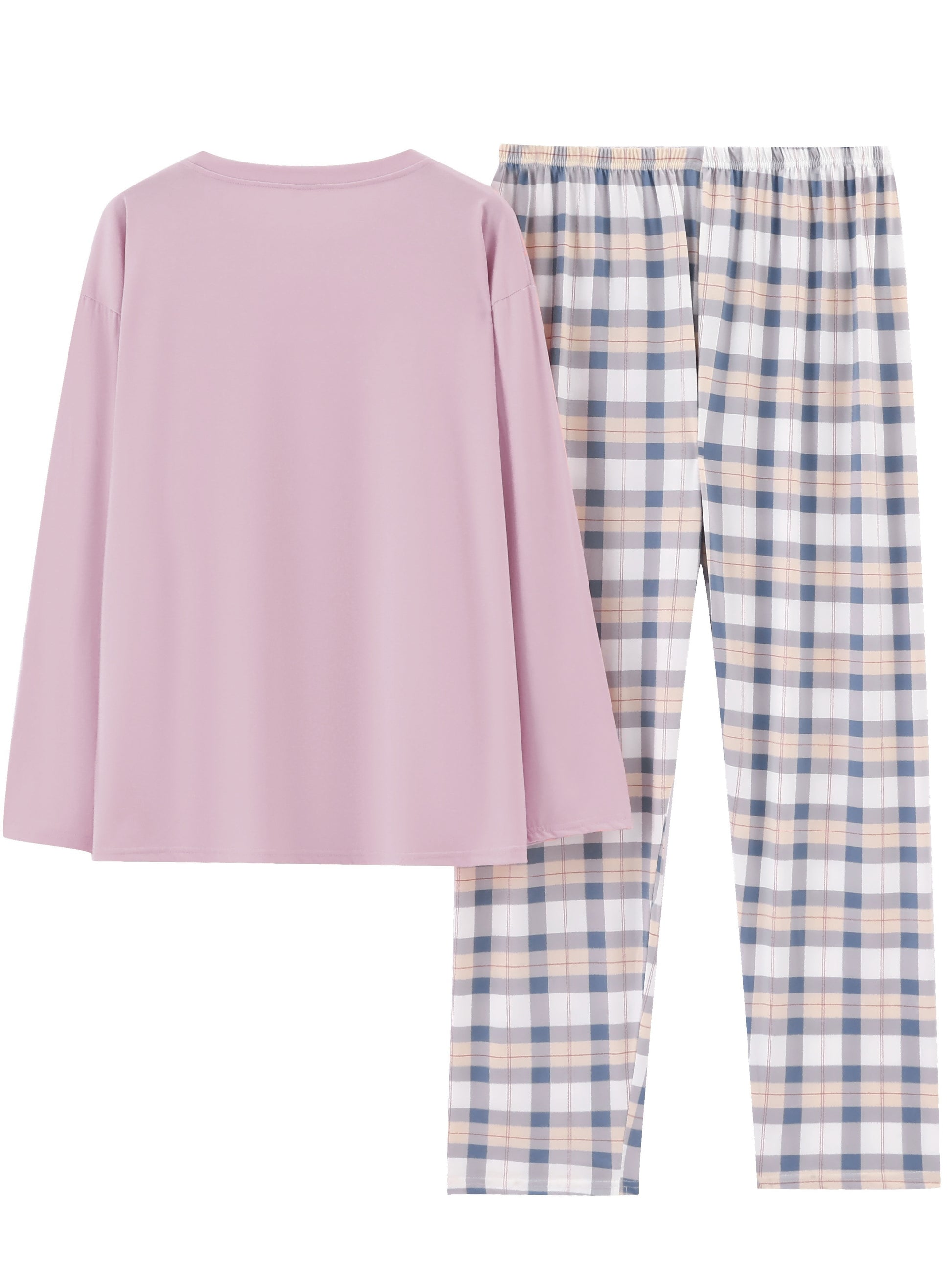 Lang pyjamas med tern – Åndbart nattøj til hyggeaftener