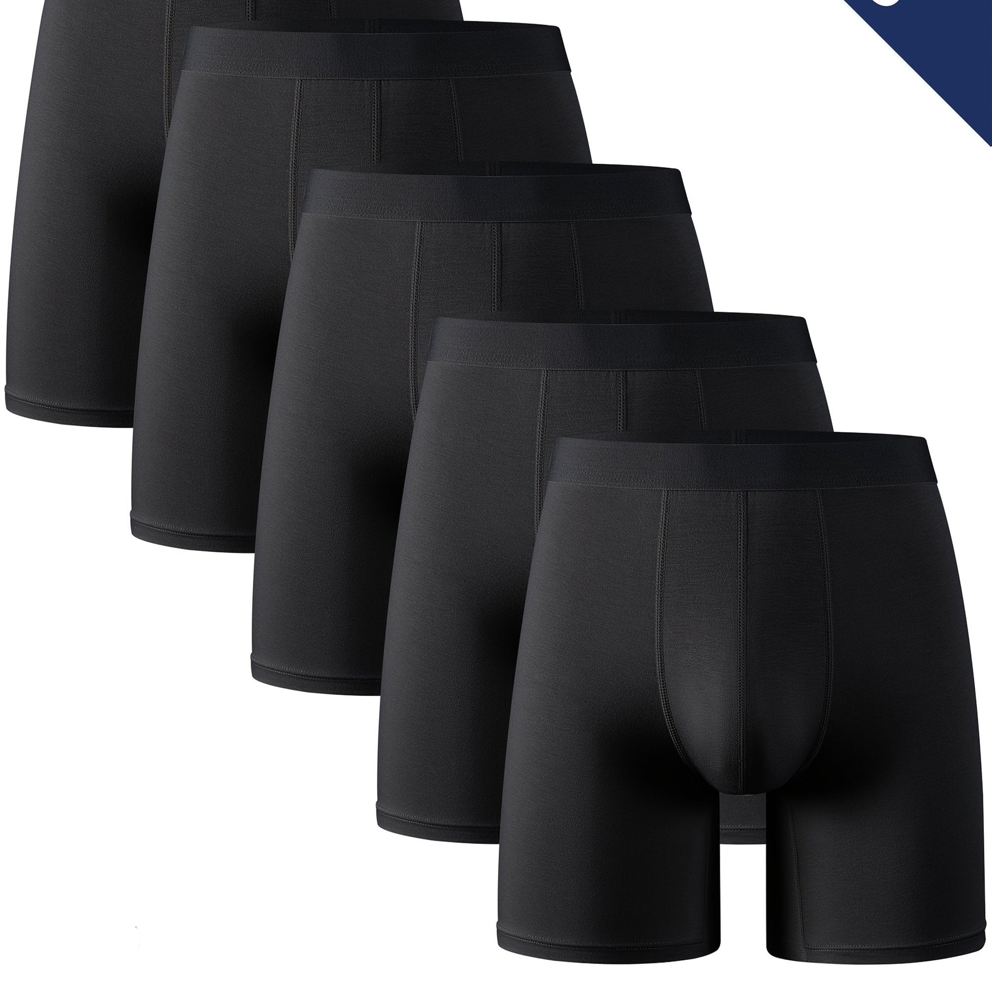 Herrers boxershorts i bambusfiber med mellemhøj talje - Fugttransporterende, åndbart undertøj