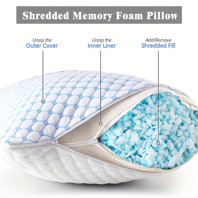 Kølepude med Memory Foam og Gel – Ergonomisk og Åndbar Komfort