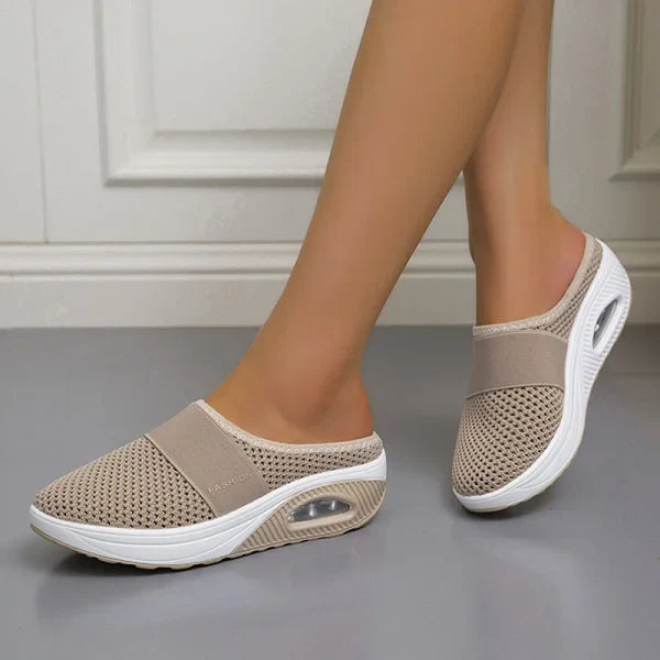 Kvinders Polstrede Fleksible Kile Slip-on sko