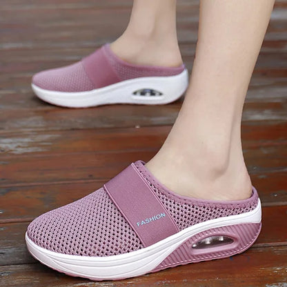 Kvinders Polstrede Fleksible Kile Slip-on sko
