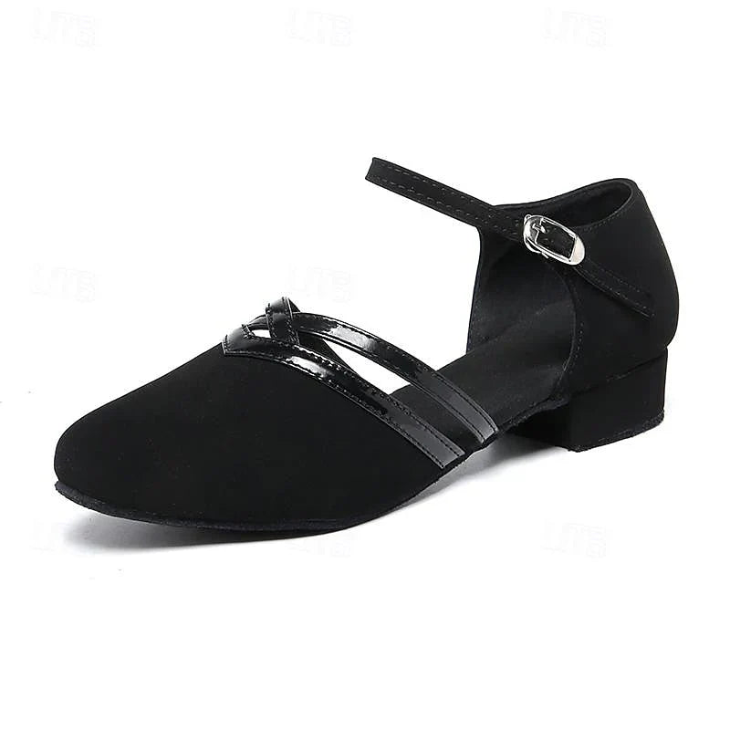 Kvinders Sorte Fleksible Slip-On Dansesko – Letvægt Performance