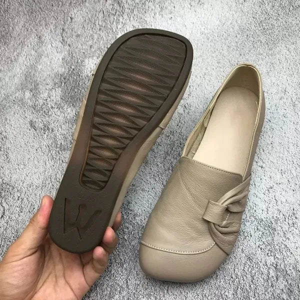 Kvinders Ægte Læder Loafers – Blød Sål, Slip-on Komfort & Stilfuld Design