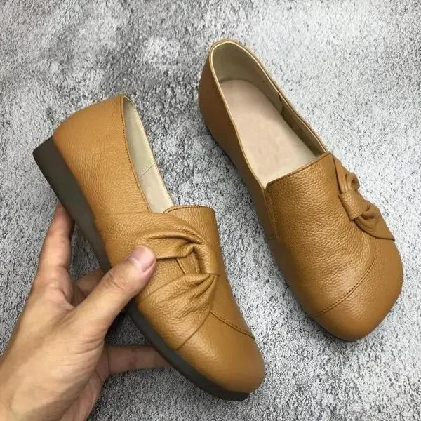 Kvinders Ægte Læder Loafers – Blød Sål, Slip-on Komfort & Stilfuld Design