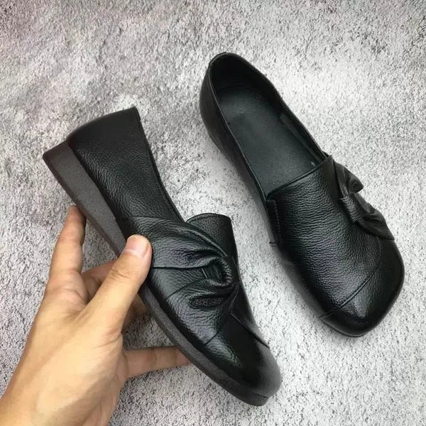 Kvinders Ægte Læder Loafers – Blød Sål, Slip-on Komfort & Stilfuld Design