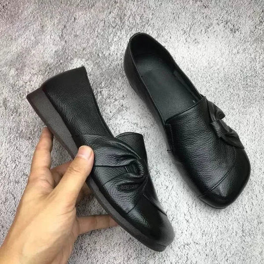 Kvinders Ægte Læder Loafers – Blød Sål, Slip-on Komfort & Stilfuld Design