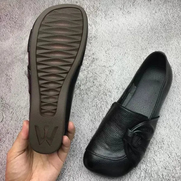 Kvinders Ægte Læder Loafers – Blød Sål, Slip-on Komfort & Stilfuld Design