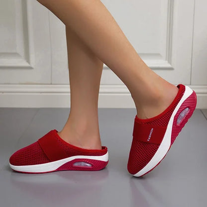 Kvinders Polstrede Fleksible Kile Slip-on sko