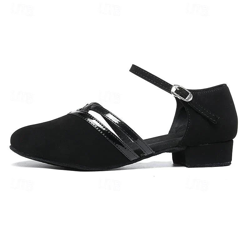 Kvinders Sorte Fleksible Slip-On Dansesko – Letvægt Performance