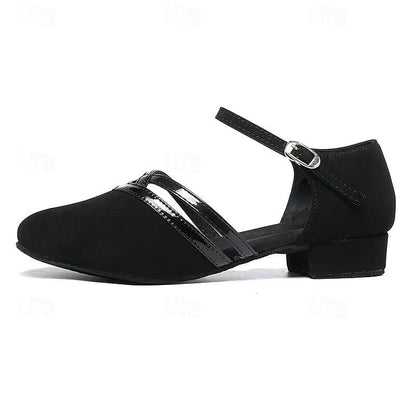 Kvinders Sorte Fleksible Slip-On Dansesko – Letvægt Performance