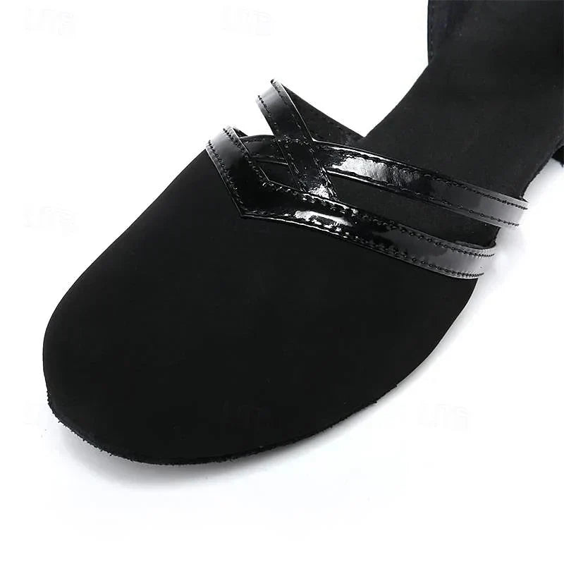 Kvinders Sorte Fleksible Slip-On Dansesko – Letvægt Performance