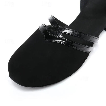 Kvinders Sorte Fleksible Slip-On Dansesko – Letvægt Performance